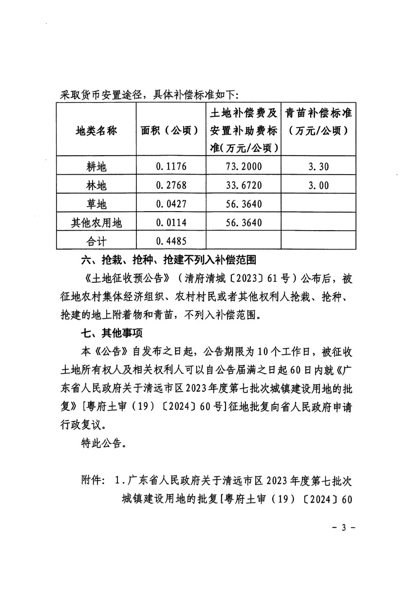 清遠(yuǎn)市區(qū)2023年度第七批次城鎮(zhèn)建設(shè)用地征收土地公告（清府清城[2024]36號(hào)）_頁(yè)面_3.jpg